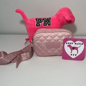 Victoria’s Secret PINK Logo Fanny Pack Satin Quilt